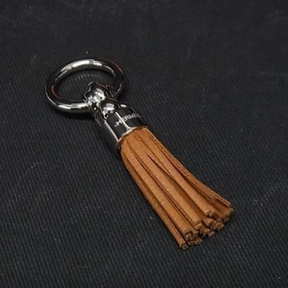 Hermès Fringe Twilly Unboxing ✨✨ Hermes Leather Tassel Twirly Ring Accessory Brown At3346